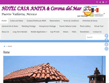 Tablet Screenshot of casanitapuertovallarta.com